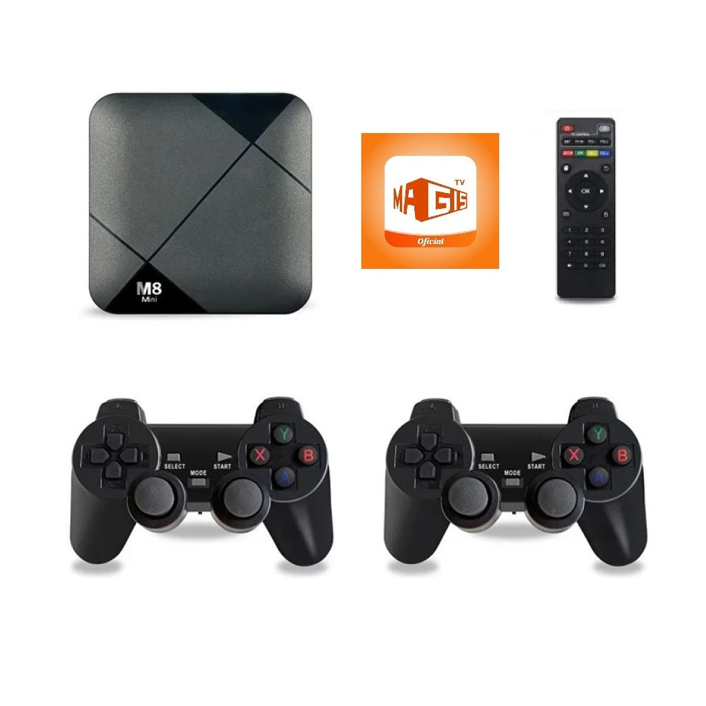 🎮 Consola Retro M8 Mini 4K UHD + TV Box con Magis TV 📺